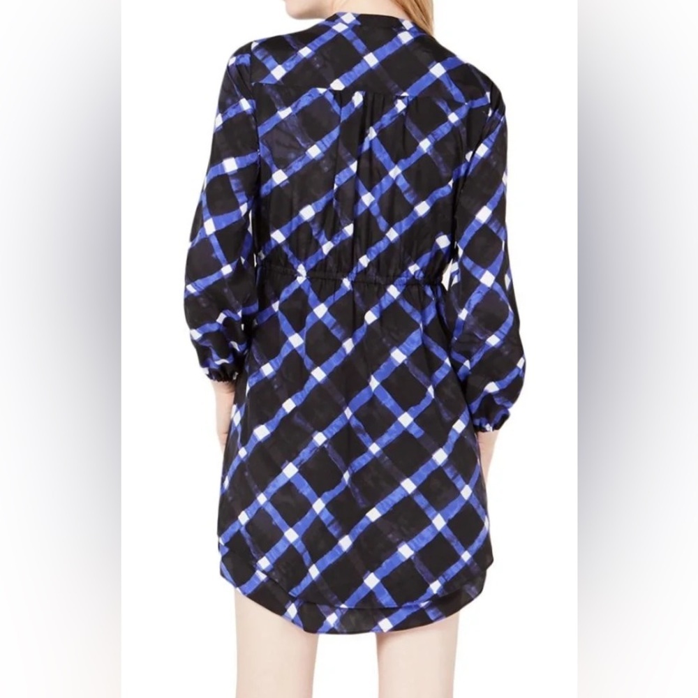 NWT Maison Jules Blue and Black Shirt Dress - Picture 2 of 5